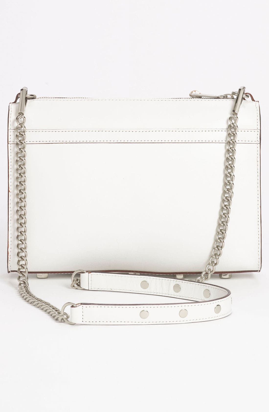 Rebecca Minkoff 'Lasercut MAC' Leather Crossbody Clutch, Alternate, color, 