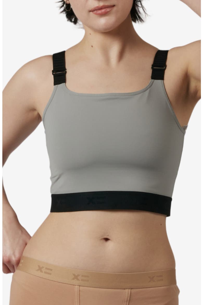 Compression Plus Crop Top, Main, color, ULTIMATE GRAY