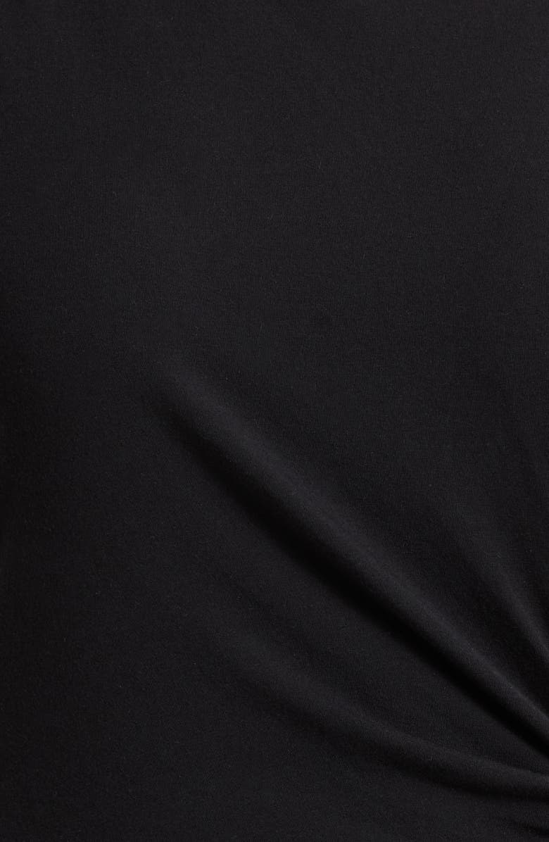 Caslon<sup>®</sup> Twist Cotton Blend Knit Midi Dress, Alternate, color, 