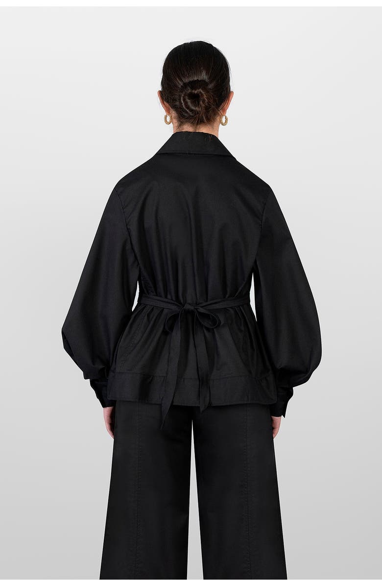 LAURA APARICIO Drill Bomber Jacket, Alternate, color, Black