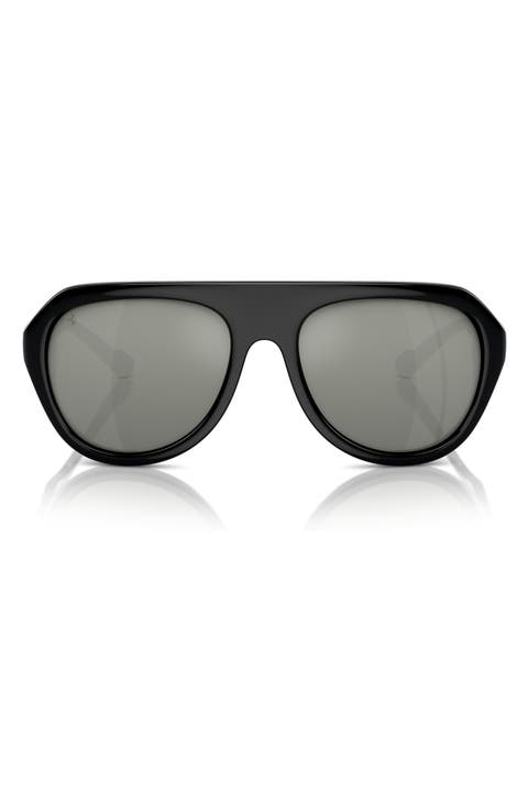 57mm Polarized Pilot Sunglasses
