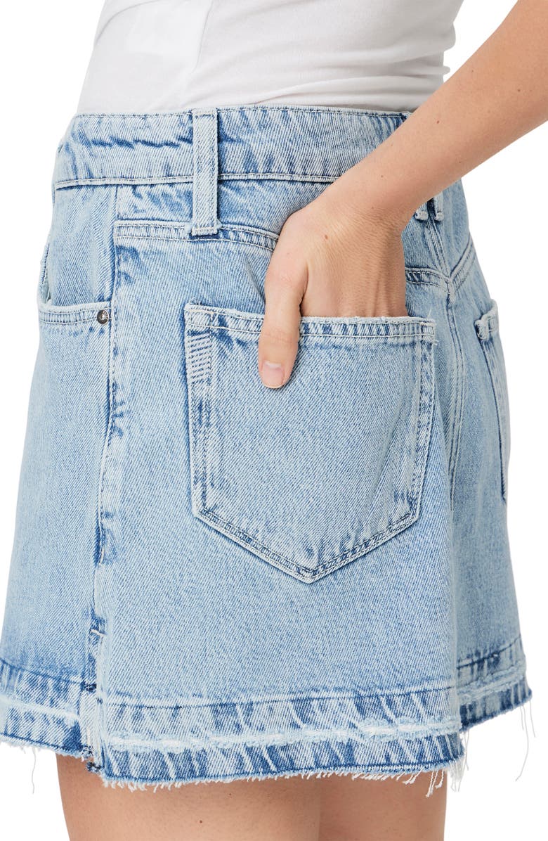 PAIGE Jessie Denim Miniskirt, Alternate, color, Fifi Distressed