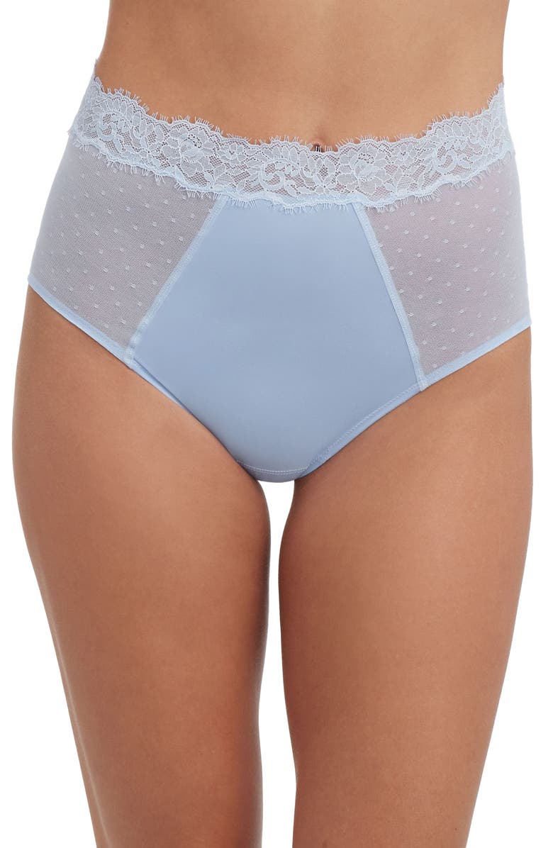 Skarlett Blue Entice High Waisted Brief, Main, color, Blue Breeze