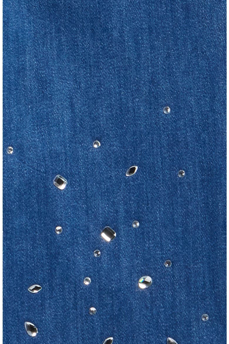 Kids' Mixed Rhinestone Wide Leg Jeans, Alternate, color, INDIGO