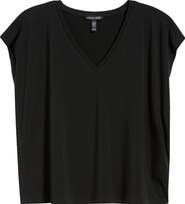 Eileen Fisher V-Neck Boxy T-Shirt