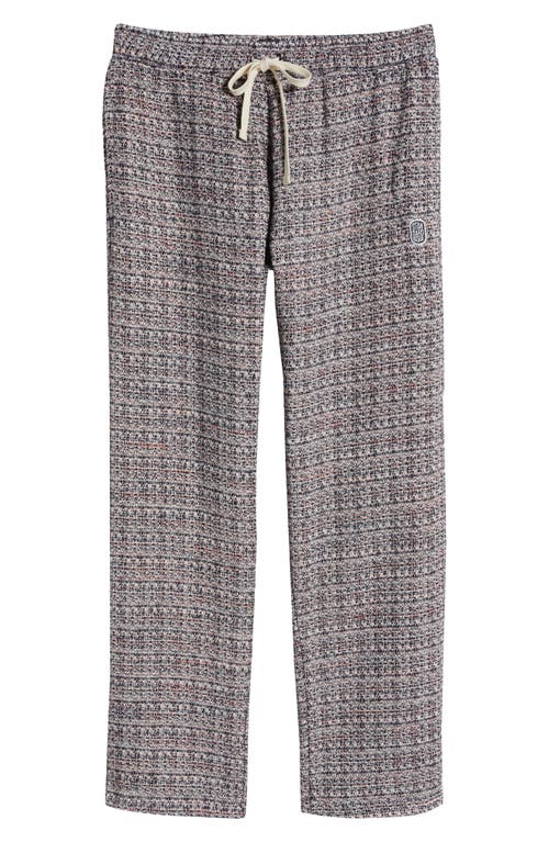 Standard Issue Tweed Drawstring Slacker Pants In Navy
