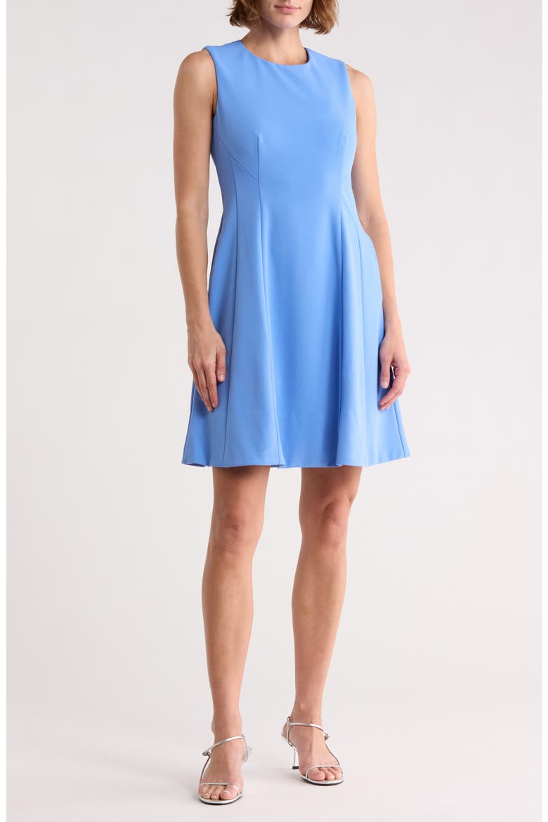 Sleeveless Fit and Flare Dress, Main, color, PERIWINKLE