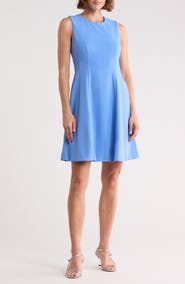 Eliza J Sleeveless Fit and Flare Dress