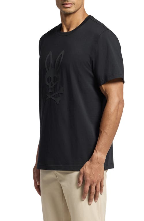 Psycho Bunny Dillon Dimensional Bunny Appliqué T-shirt In Black