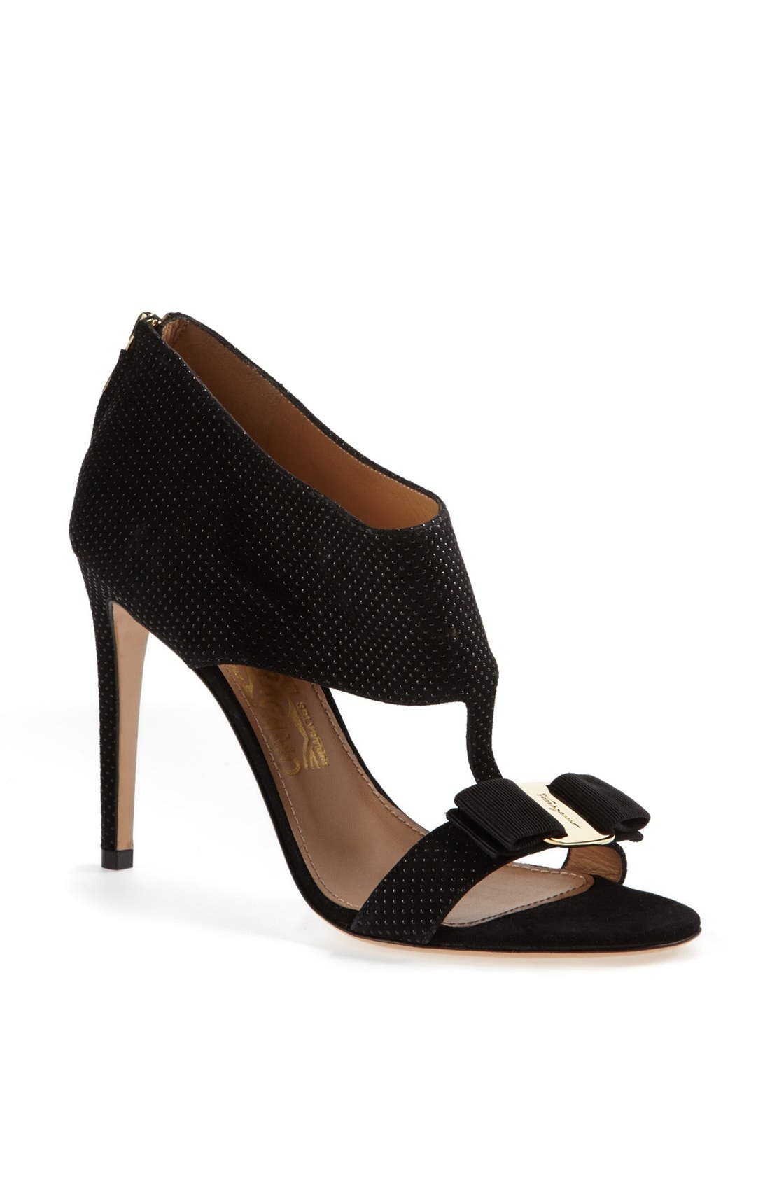 FERRAGAMO Salvatore Ferragamo 'Pellas' Suede Sandal, Main, color, 