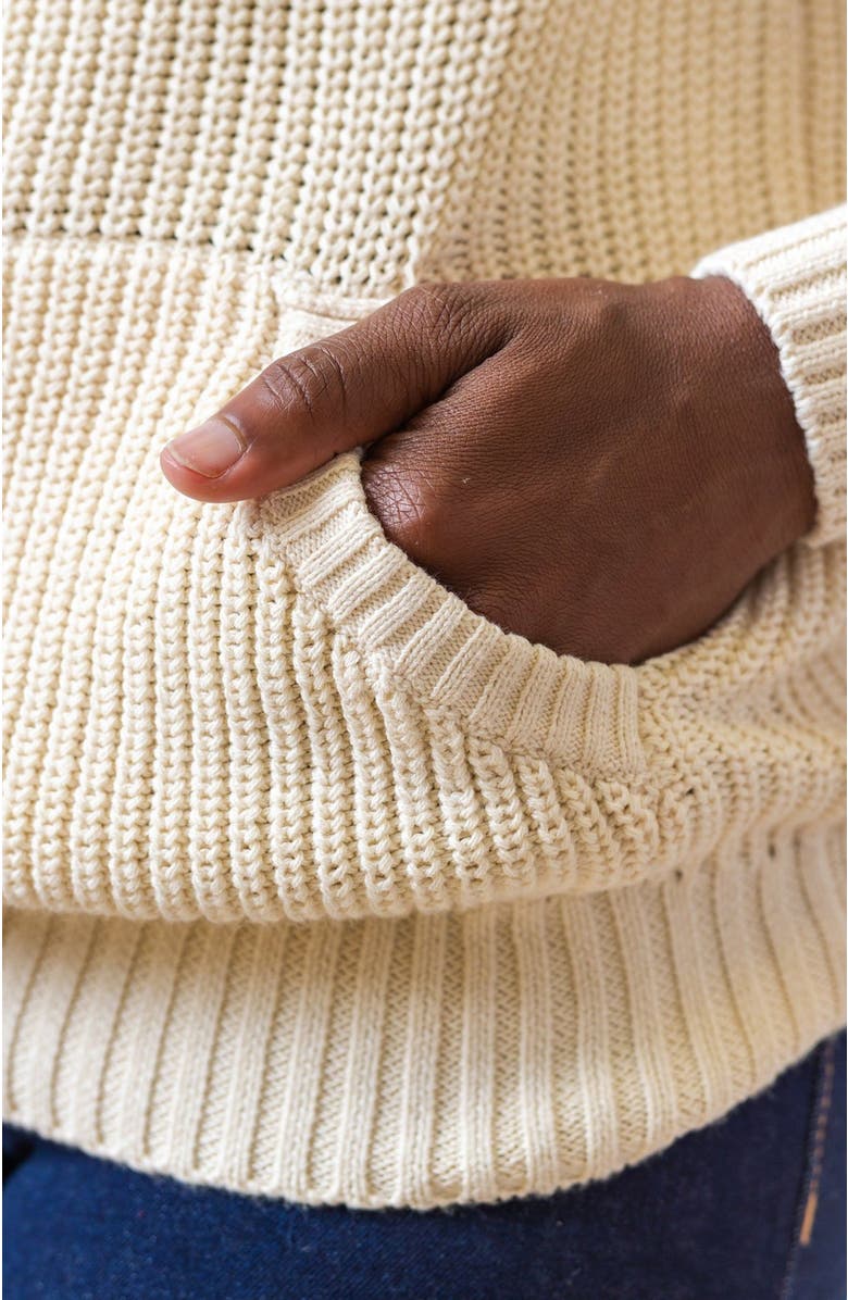 Hope & Henry Women's Organic Turtleneck Raglan Kanga Sweater, Alternate, color, Ivory Turtleneck Kanga