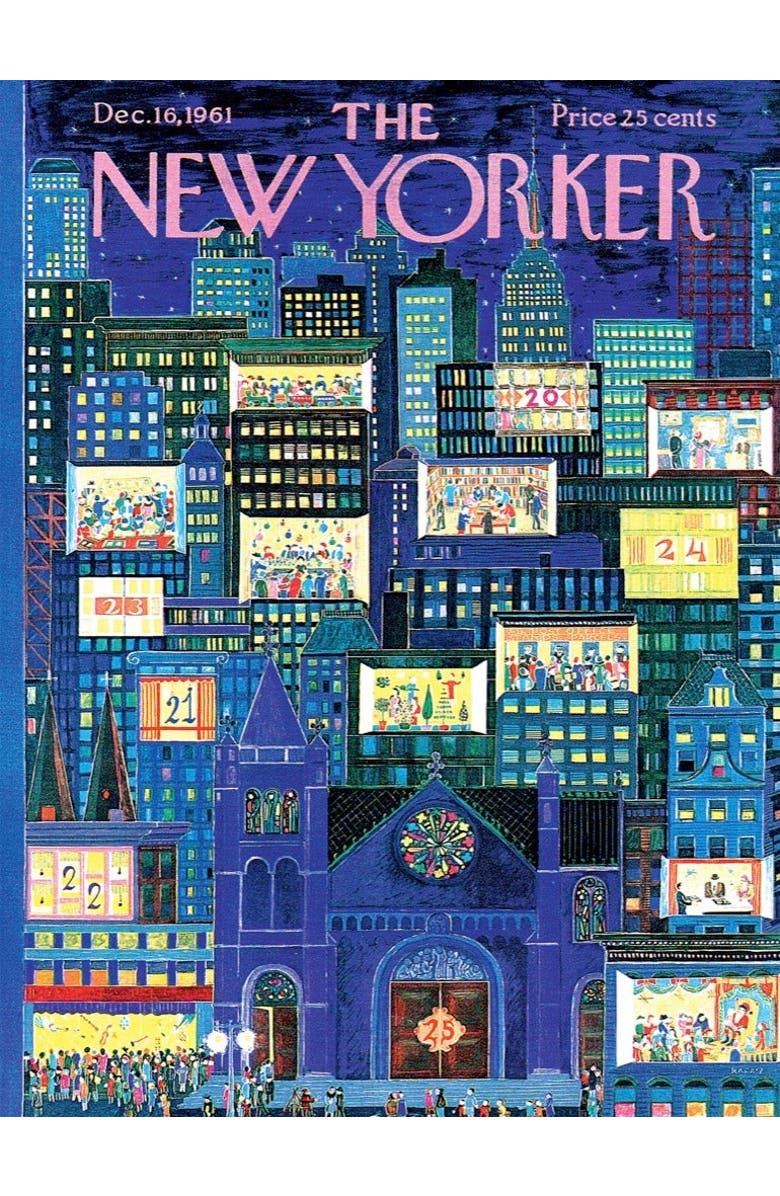 NEW YORK PUZZLE COMPANY City Advent Calendar 1000 Piece Puzzle, Alternate, color,