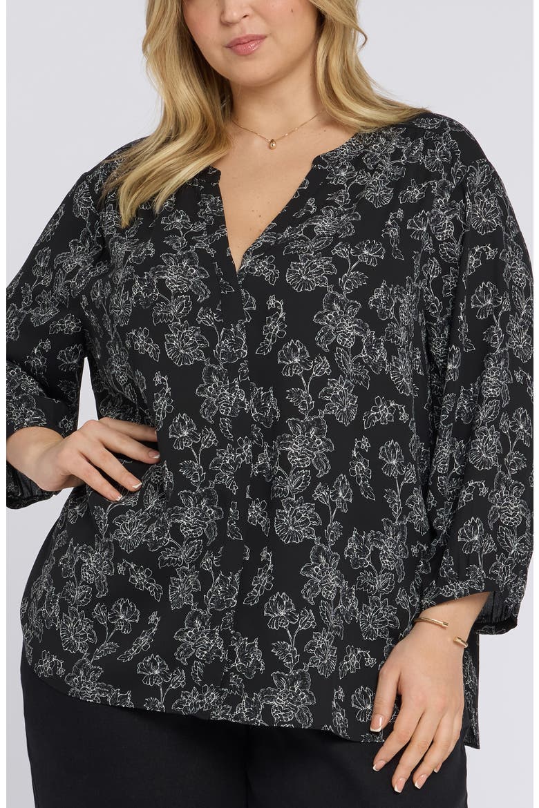 Pintuck Top, Main, color, FLORALESQUE