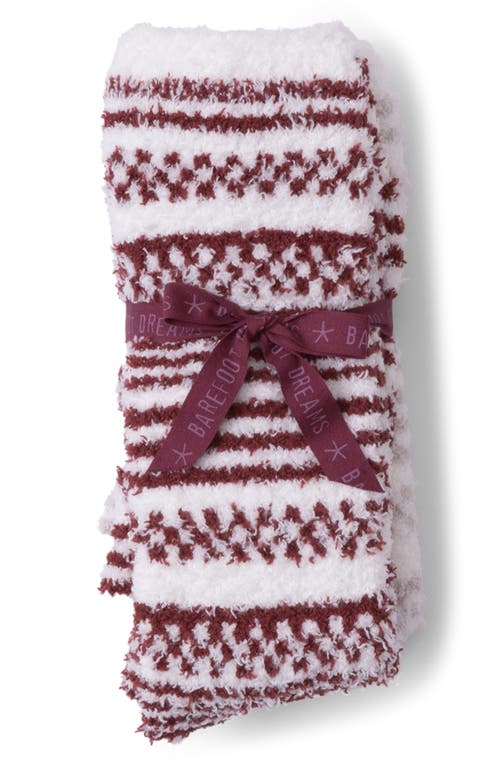 Barefoot Dreams Cozychic™ Checkered Striped Socks In Multi