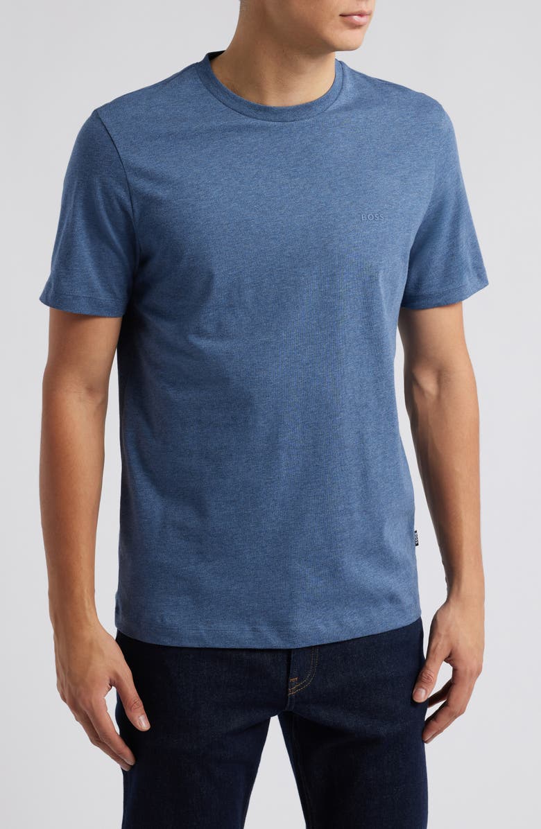 BOSS Thompson Solid T-Shirt, Main, color, Dusty Blue