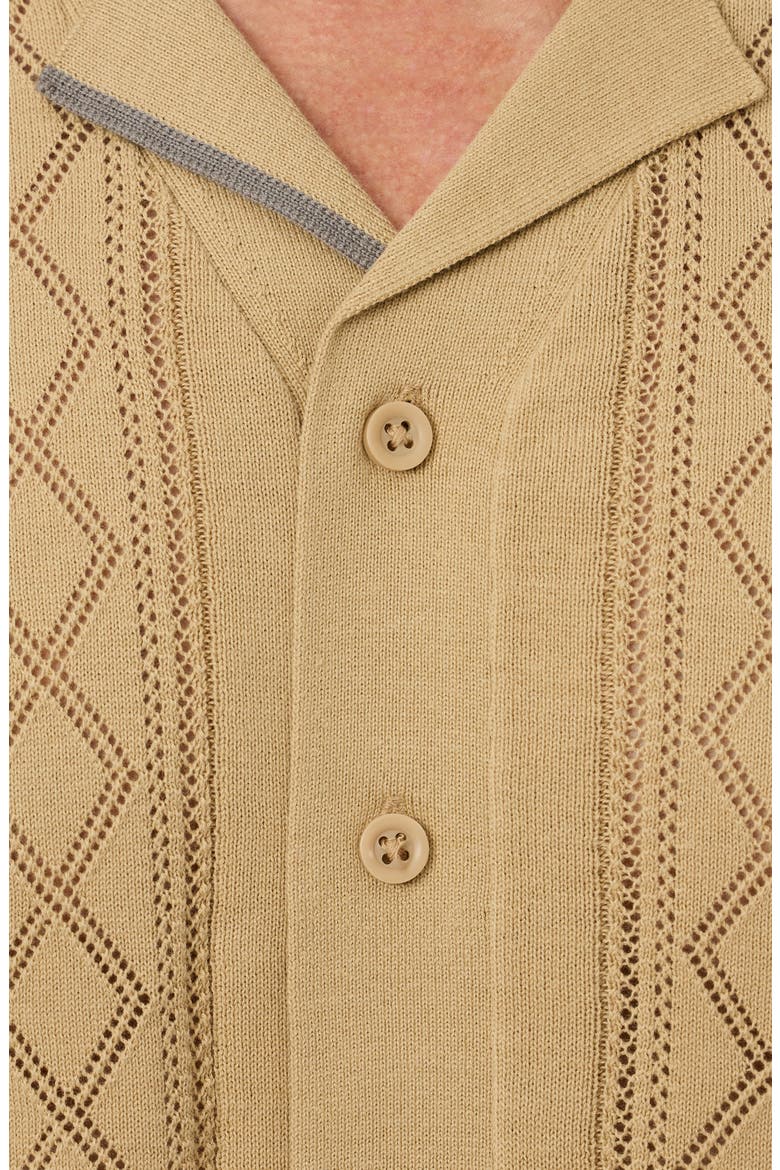 Tambor Short Sleeve Sweater, Alternate, color, OATMEAL