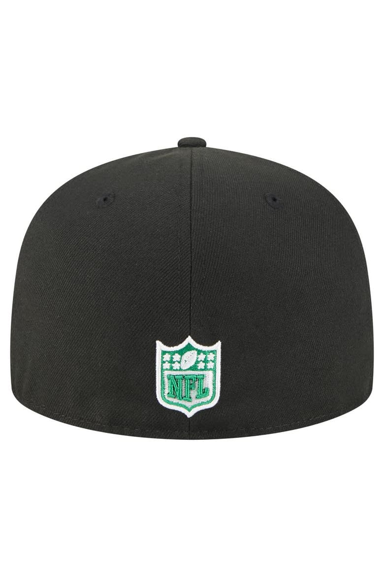 Men's New Era Black Philadelphia Eagles Super Bowl LIX Champions Historic Side Patch 59FIFTY Fitted Hat, Alternate, color, Black