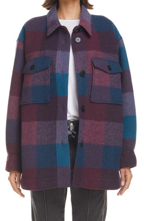Harveli Buffalo Check Shirt Jacket