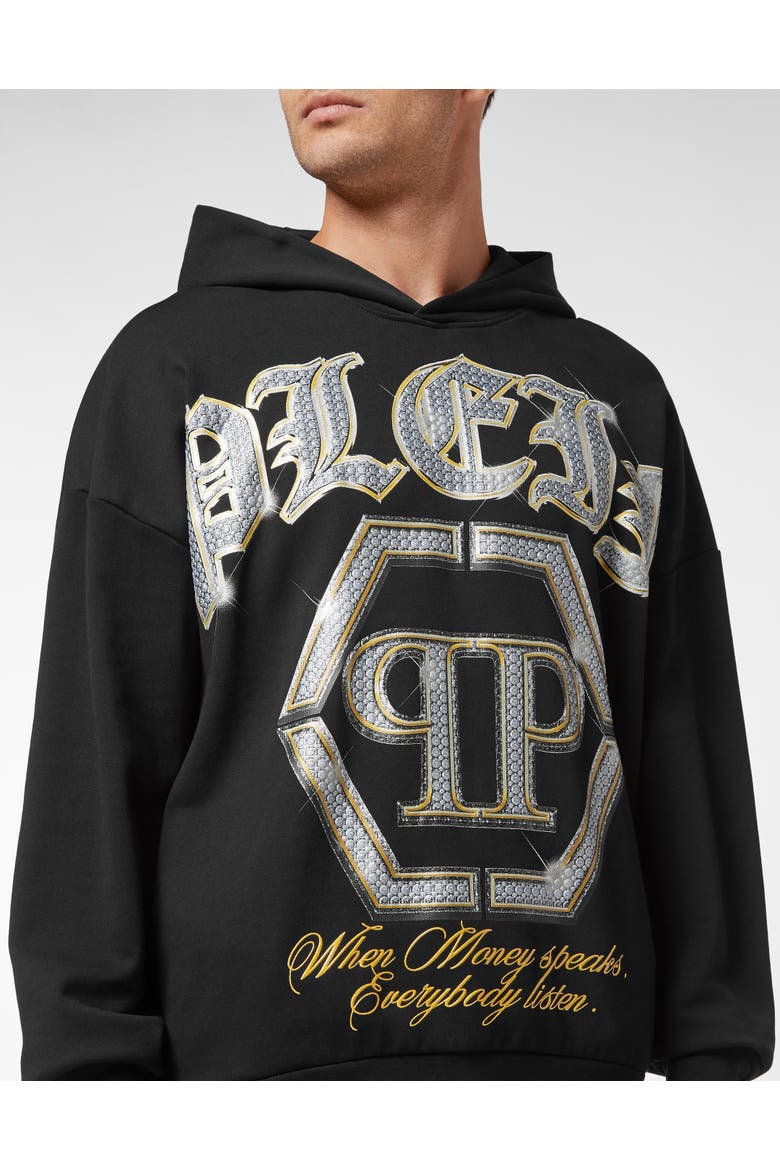 Hooded Sweatshirt Men, Alternate, color, black