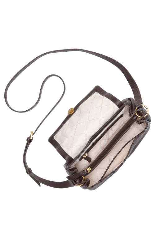 Vince Camuto Medna Leather Crossbody Bag In Brown