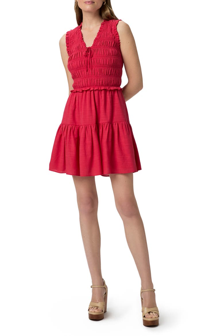 Fraise Sleeveless Cotton Blend Minidress, Main, color, PETUNIA
