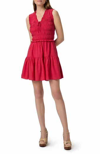 PAIGE Fraise Sleeveless Cotton Blend Minidress