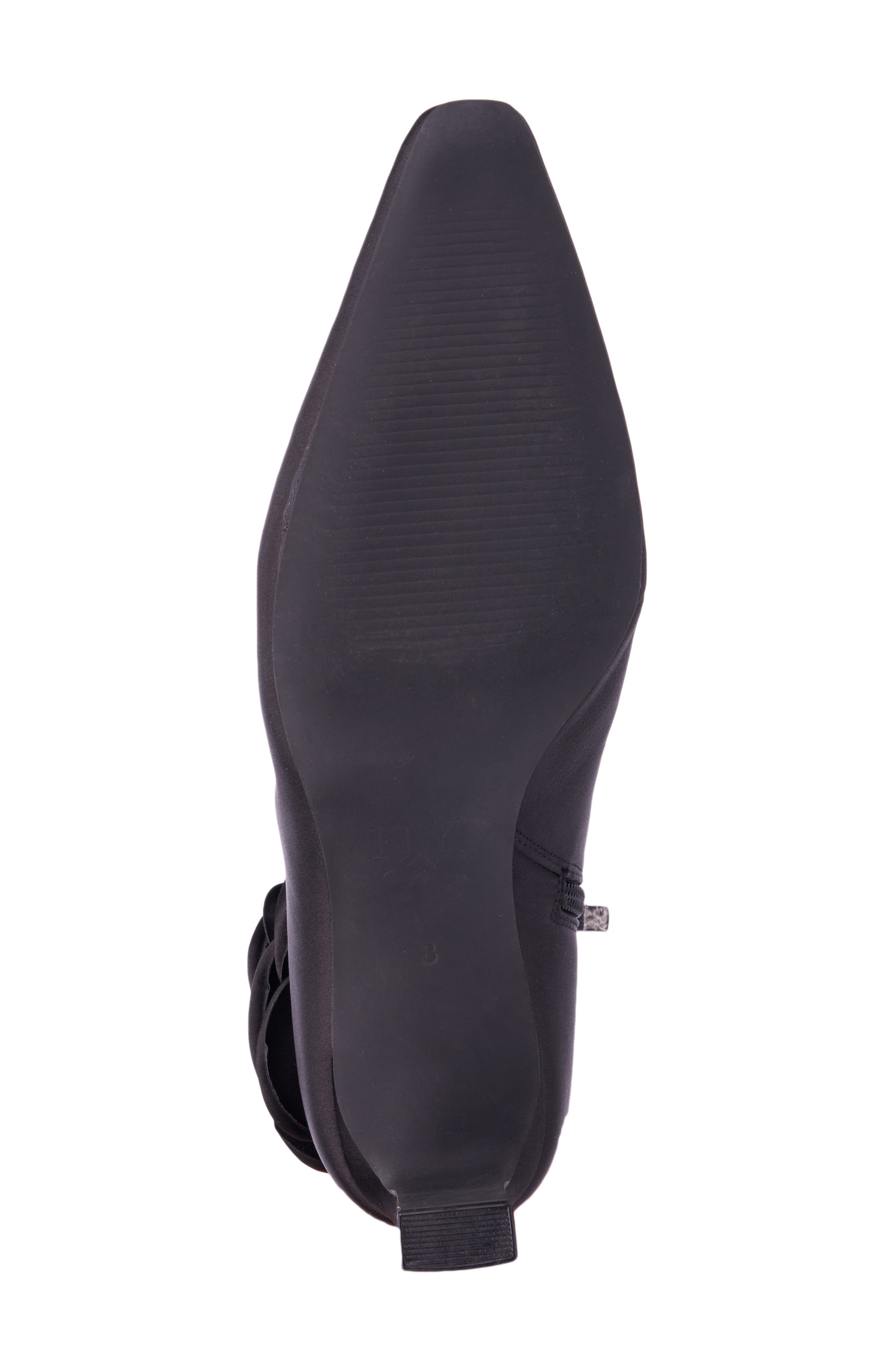 NEW YORK AND COMPANY McKenna Floral Appliqué Bootie, Alternate, color, Black