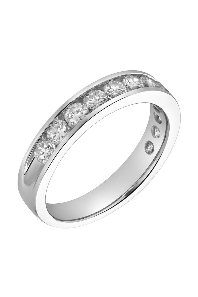 Helix 14K Gold Round Diamond Studded Band Ring - 1.04cts, Alternate, color, 14K White Gold