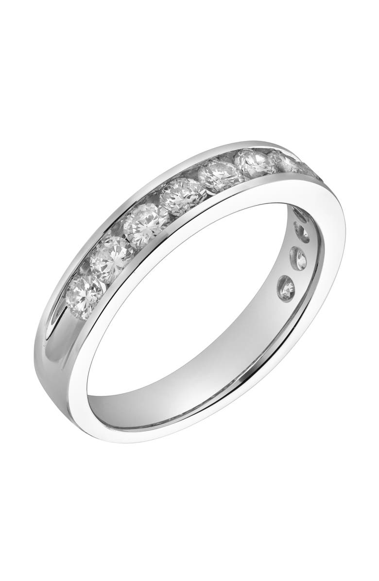 LuvMyJewelry Helix 14K Gold Round Diamond Studded Band Ring - 1.04cts, Alternate, color, 14K White Gold