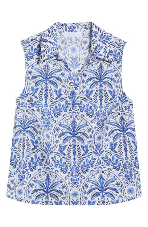 Romina Tropical Kirsa Sleeveless Shell Top