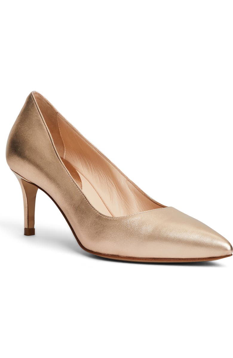 Bruno Magli Tara Pointed Toe Pump, Main, color, Gold