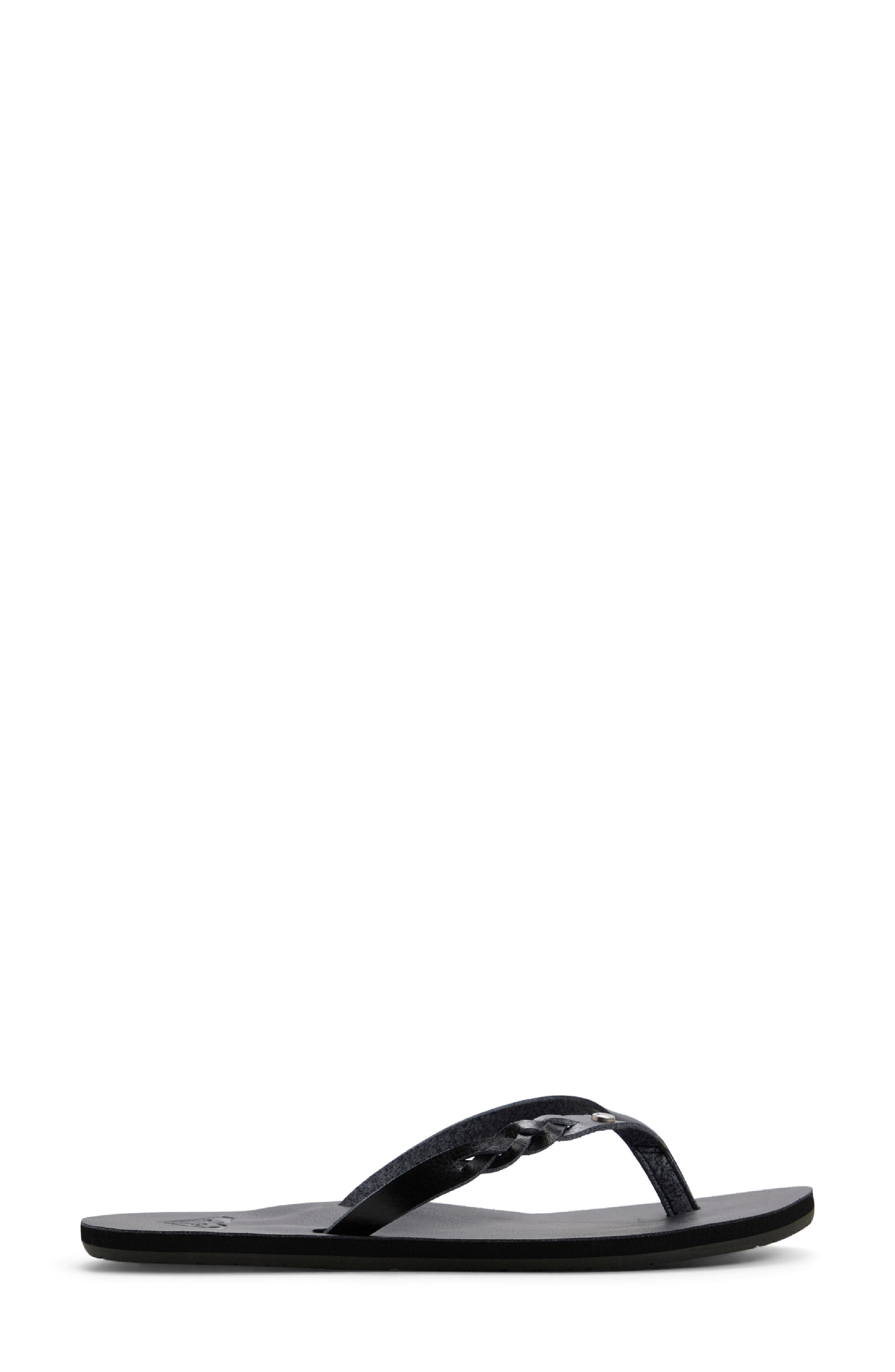 Liza IV Flip Flop, Alternate, color, BLACK/ BLACK
