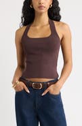 Open Edit Halter Top Sweater