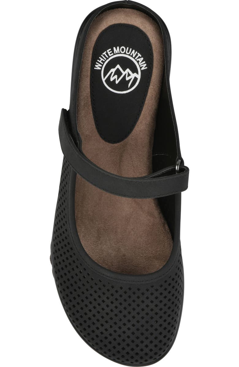 White Mountain Footwear Vinto Mule, Alternate, color, Black Sueded Smooth