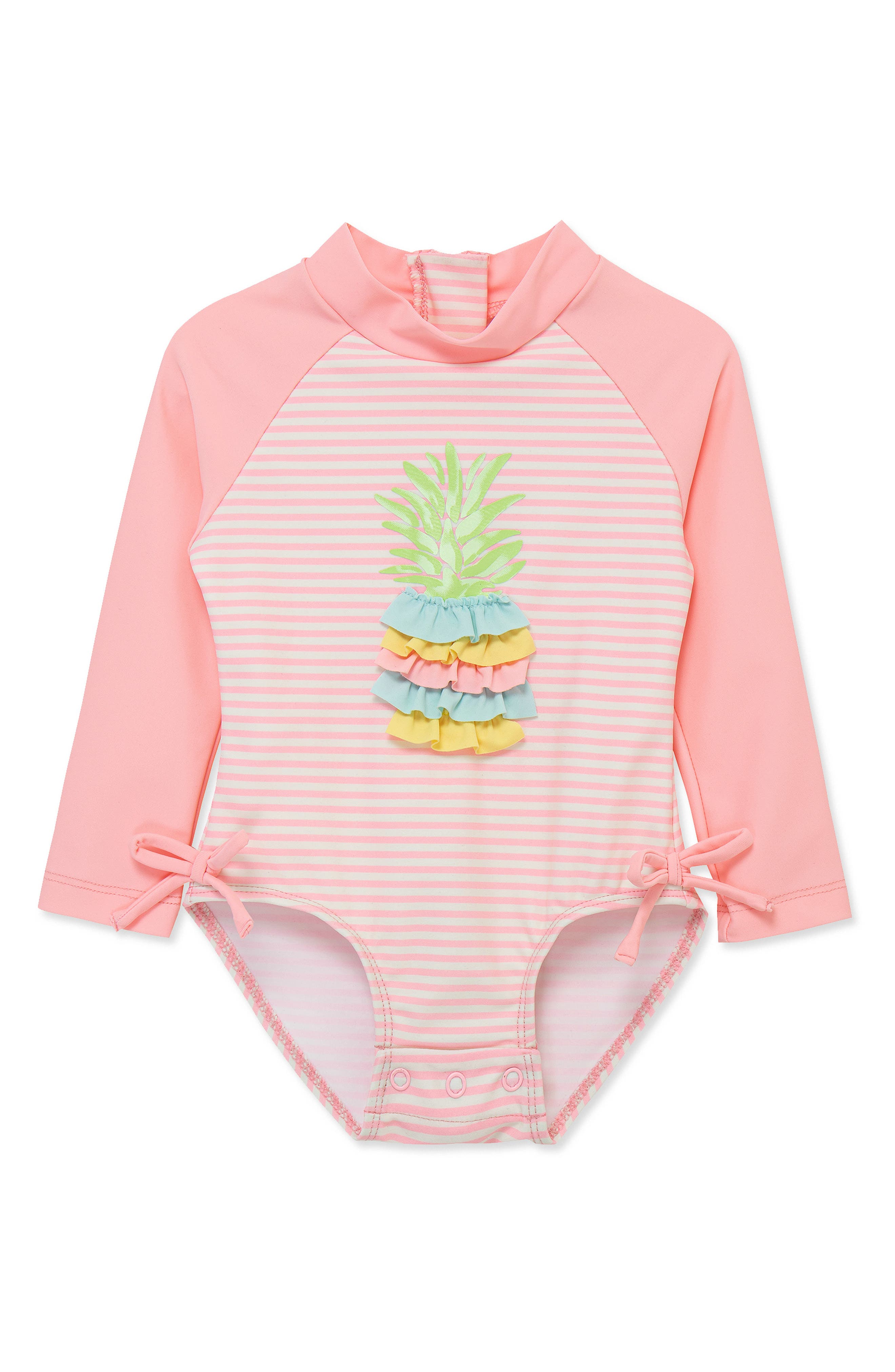 Little Me Pineapple UPF 50+ One-Piece Rashguard