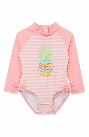Little Me Pineapple UPF 50+ One-Piece Rashguard