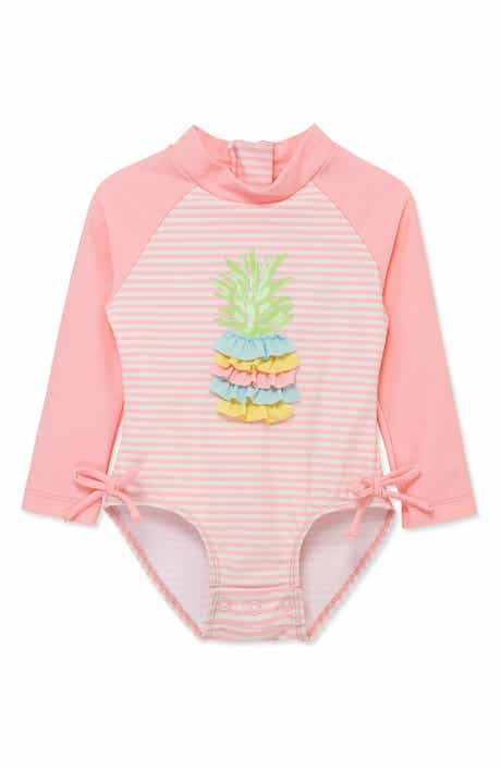 Little Me Pineapple UPF 50+ One-Piece Rashguard