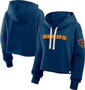 FANATICS Women's Fanatics Navy Chicago Bears Oversized Hometown Heritage Cropped Hoodie