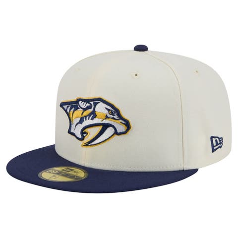 Men's New Era  White Nashville Predators Chrome Two-Toned 59FIFTY Fitted Hat