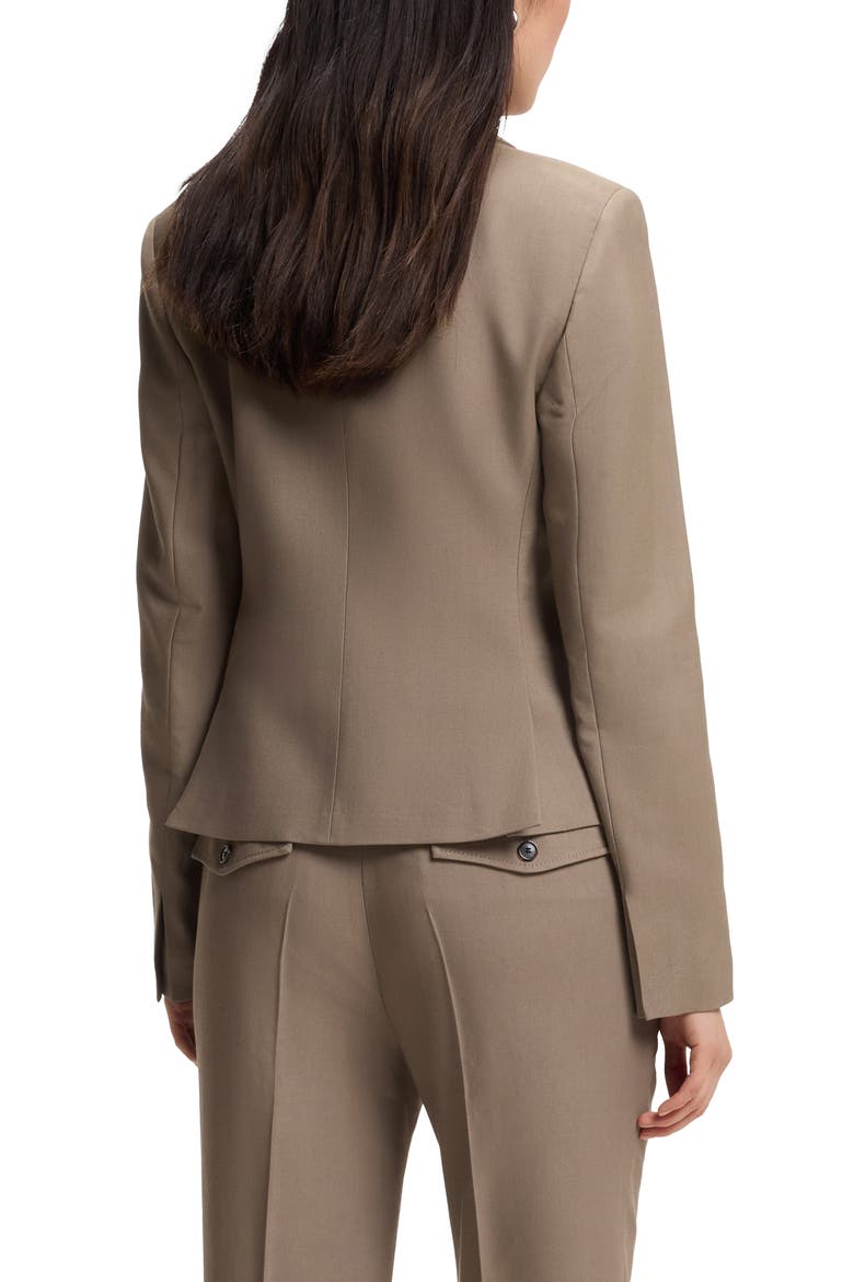 Jia Single Button Blazer, Alternate, color, WALNUT
