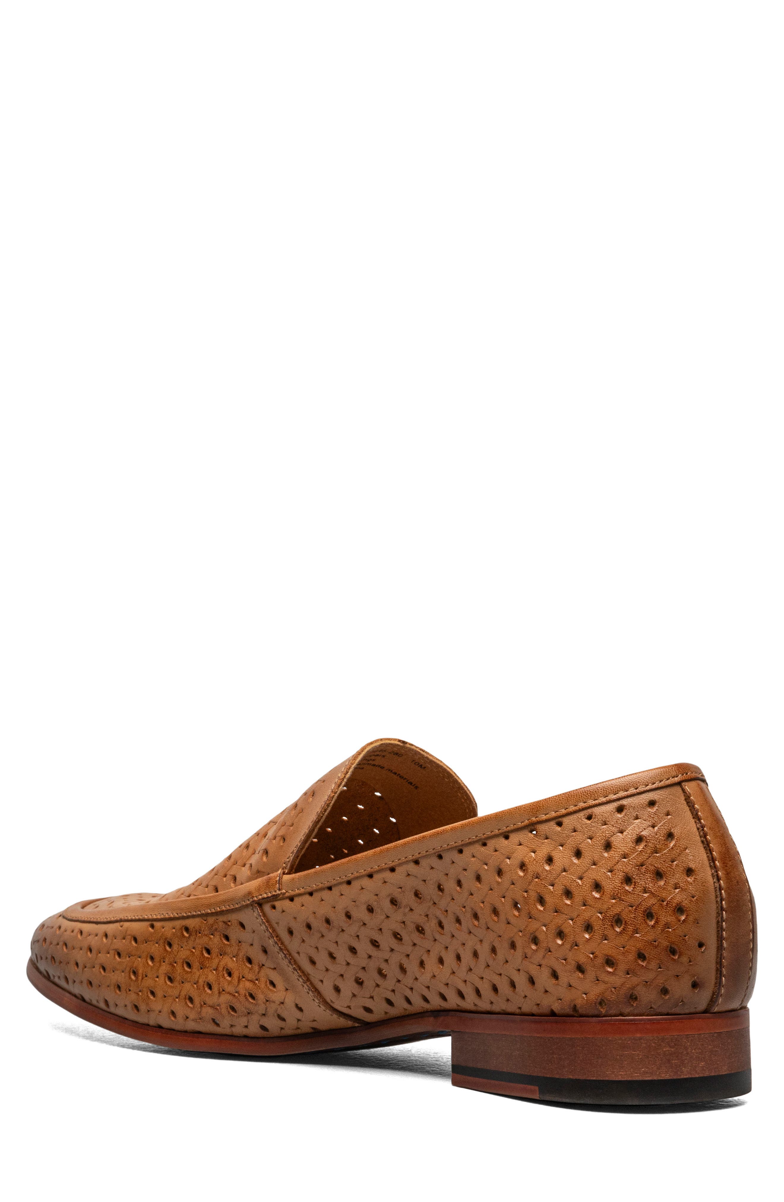 Stacy Adams Winden Perforated Loafer, Alternate, color, Natural