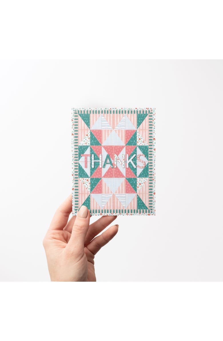 Ramus & Co Thank You Greeting Card Pack (3ct) "Thanks Quilt", Alternate, color, Multi-Pack