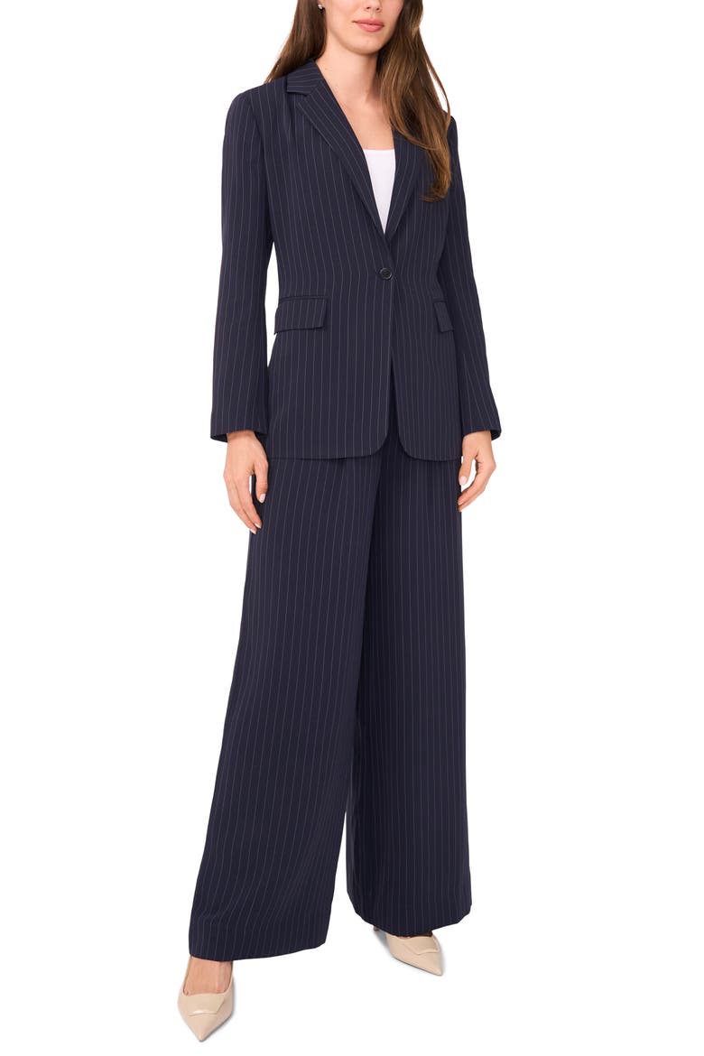 Easy Pinstripe Blazer, Alternate, color, NAVY DEPTHS