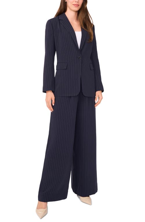 Halogen ® Easy Pinstripe Blazer In Blue
