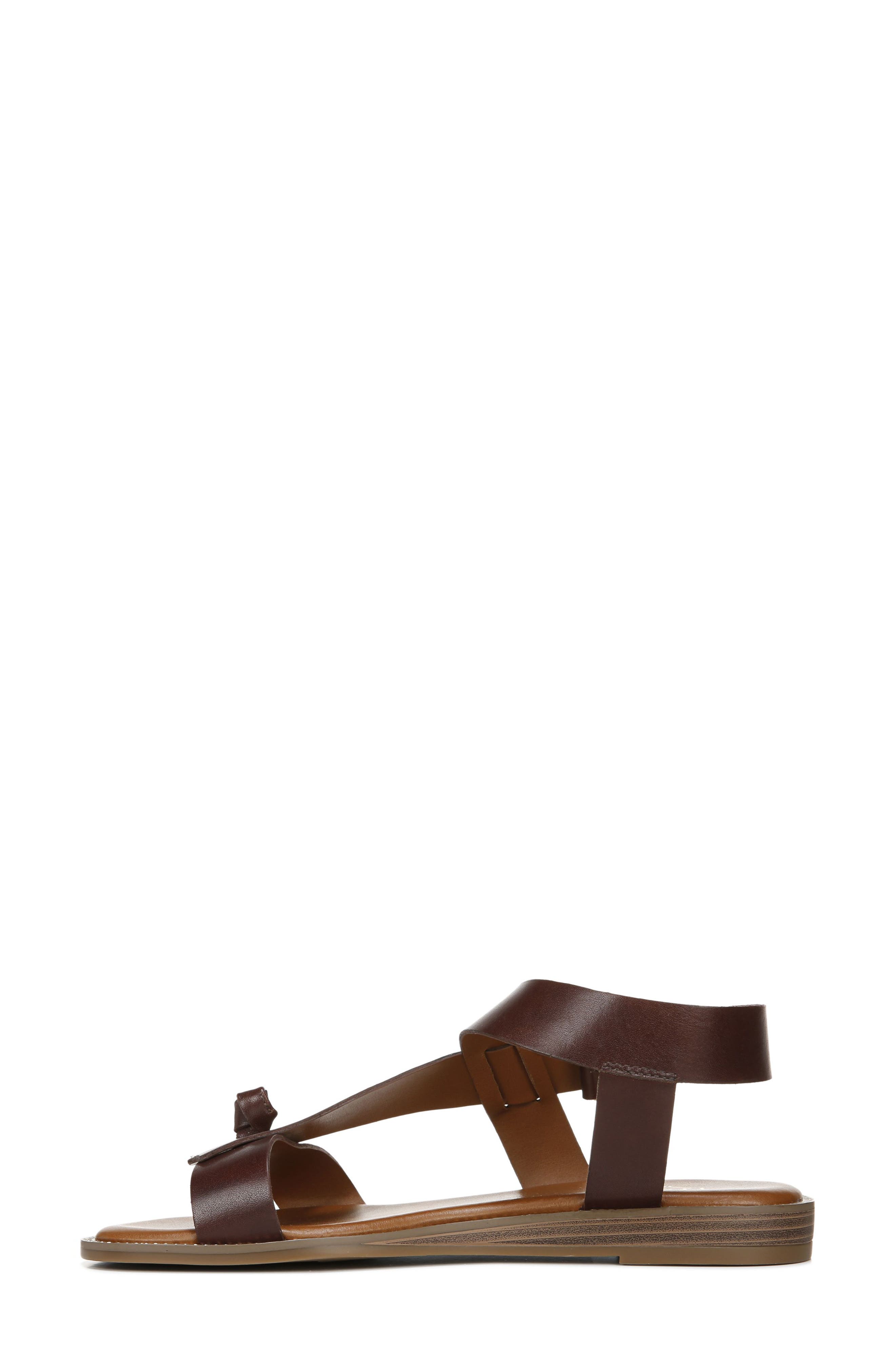 Franco Sarto Glenni Sandal, Alternate, color, Dark Brown Leather