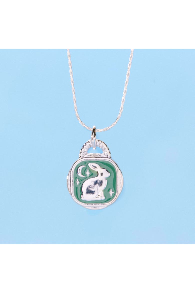 Rabbit Expandable Necklace, Alternate, color, Silver