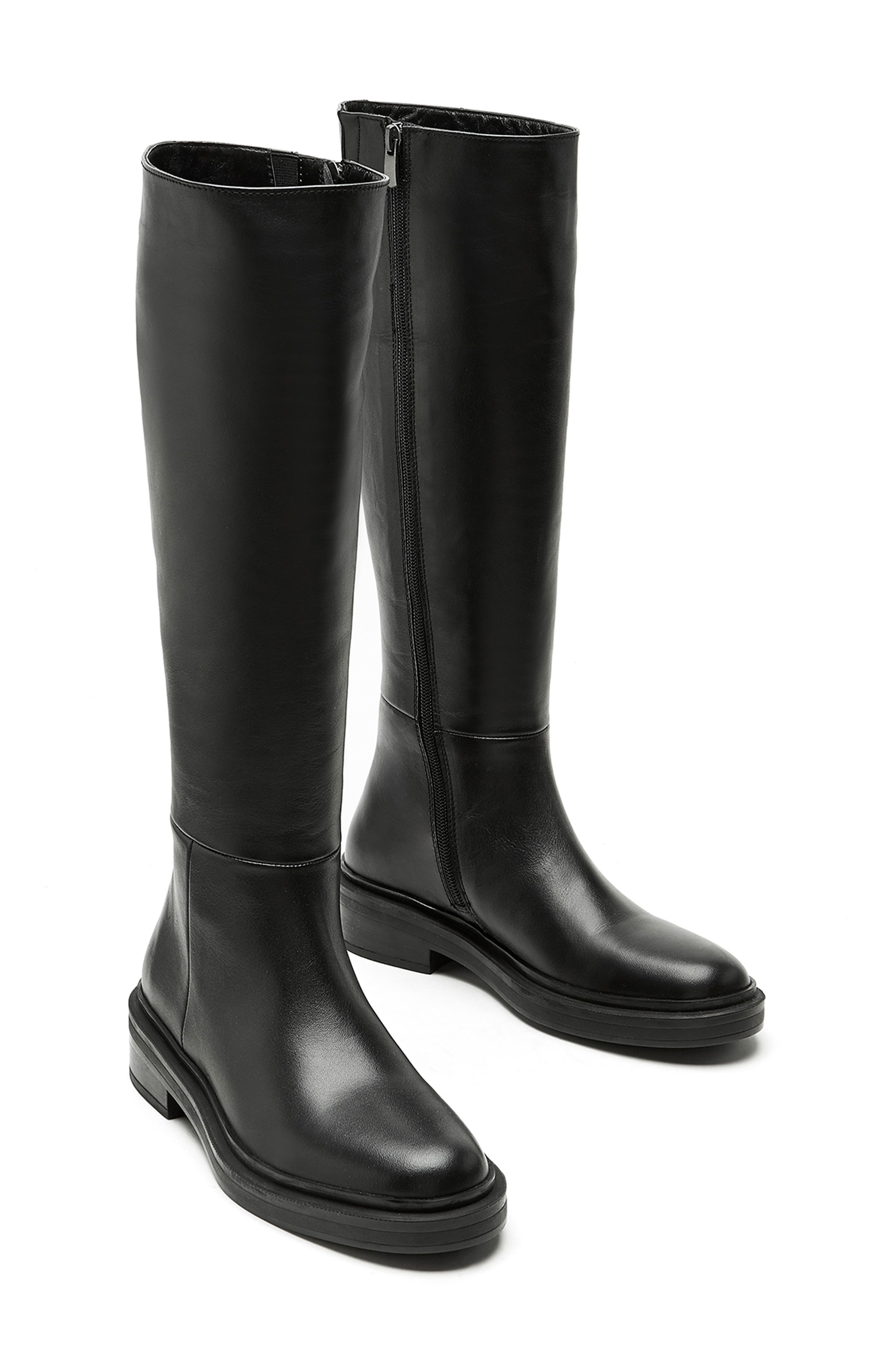 La Canadienne Lya Waterproof Leather Knee High Boot, Alternate, color, Black