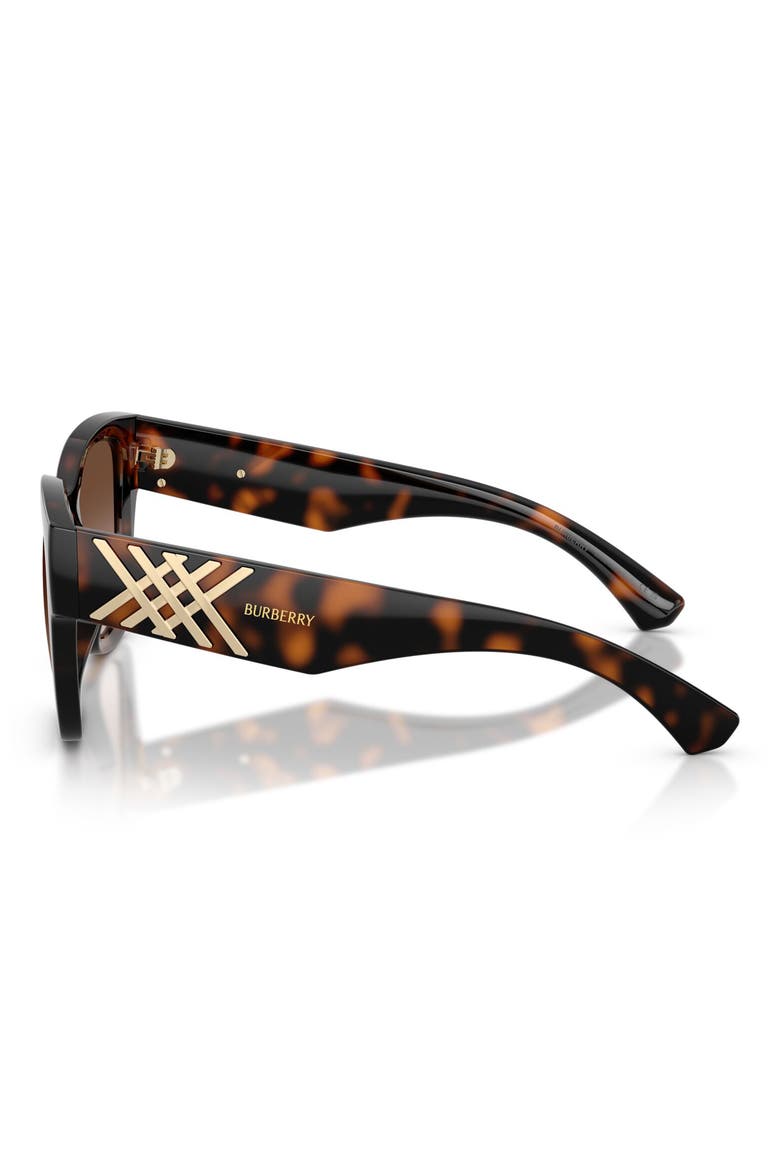 53mm Gradient Square Sunglasses, Alternate, color, DARK HAVANA / BROWN GRADIENT