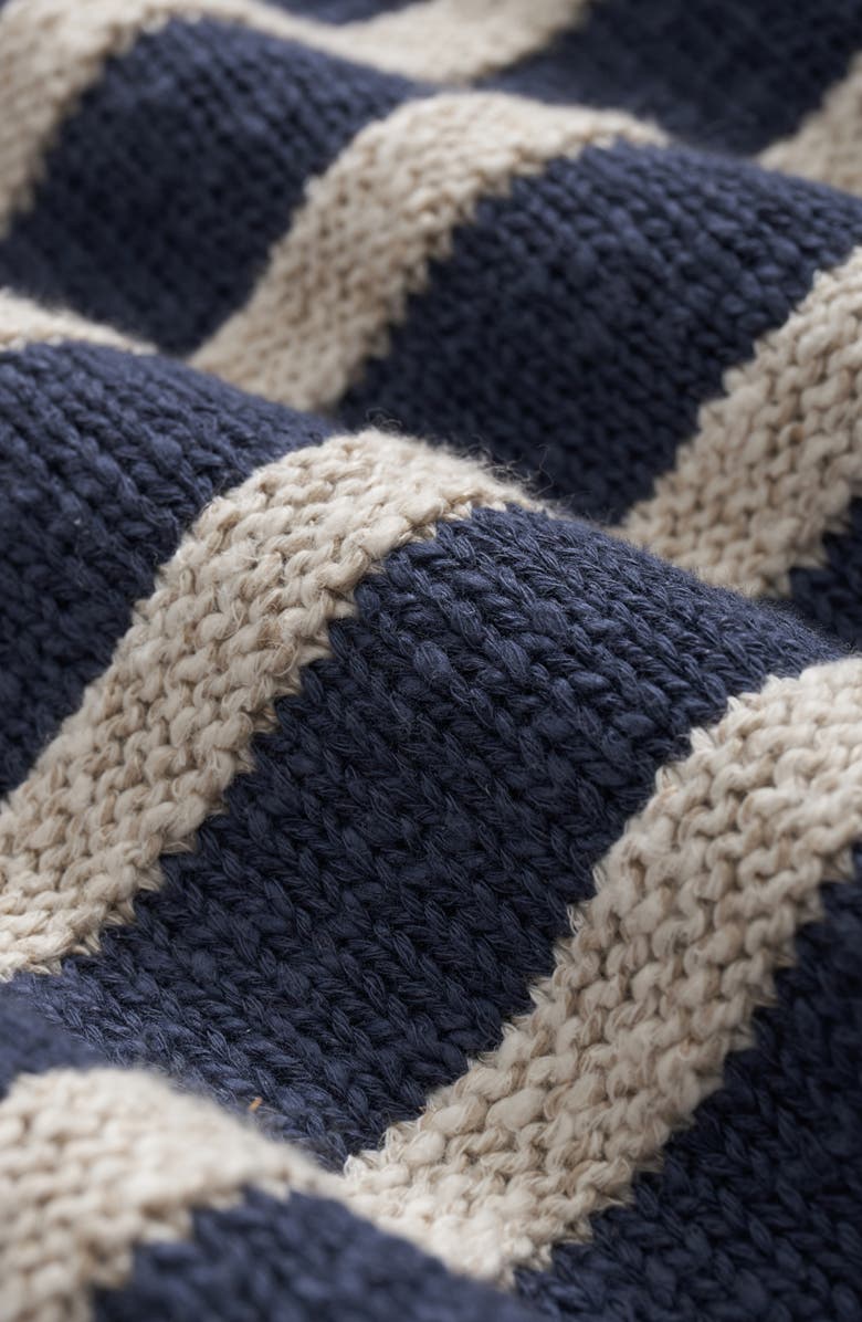 Brooks Brothers Mariner Stripe Cotton & Linen Crewneck Sweater, Alternate, color, 