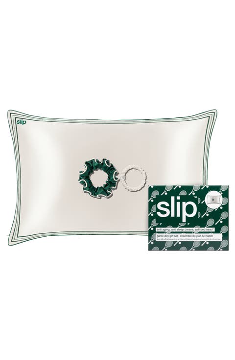 Game Day Pure Silk Queen Pillowcase & Scrunchie Set